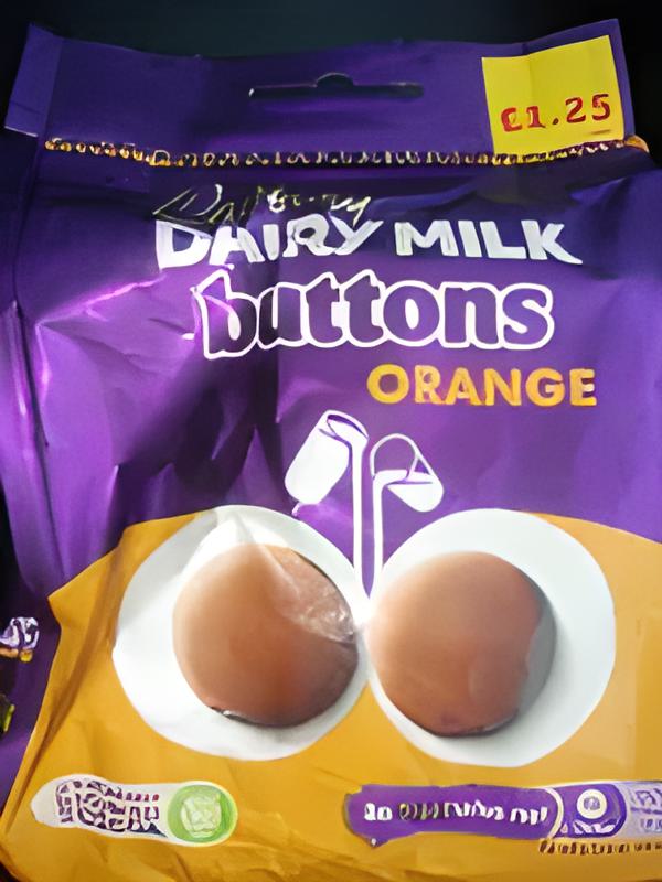 Dairy milk buttons orange 100g