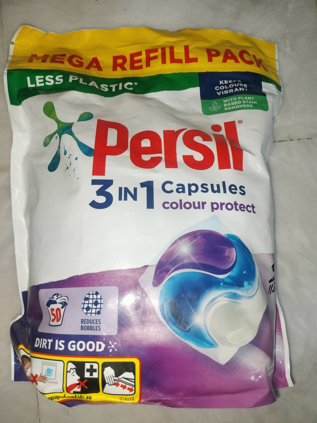 Persil capsules 3 in 1 color protect 50 washes 1.35kg