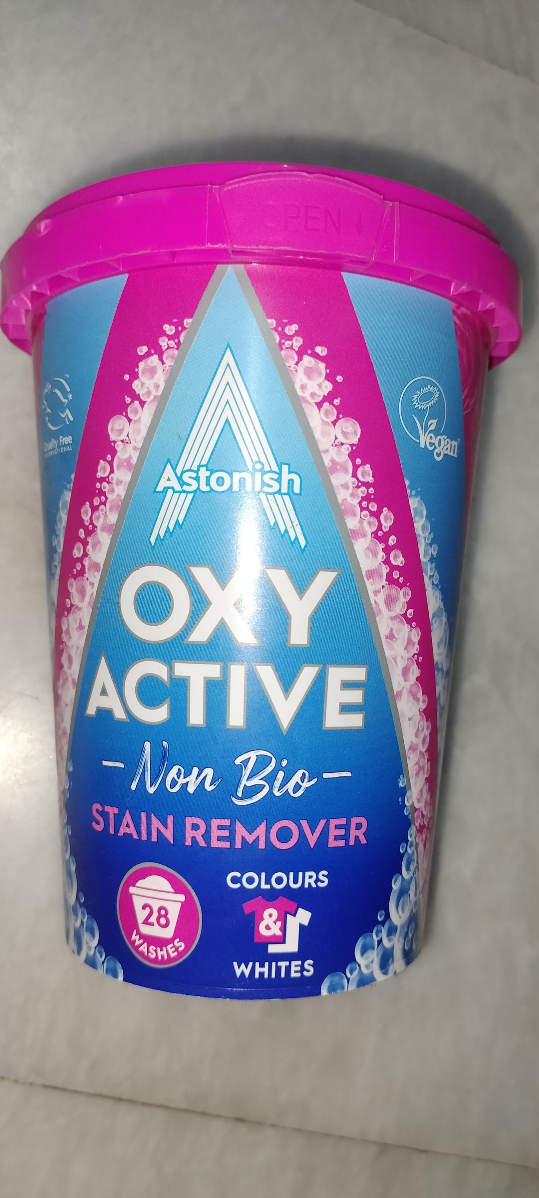 Astonish oxy active non bio stain remover 28washes 625g