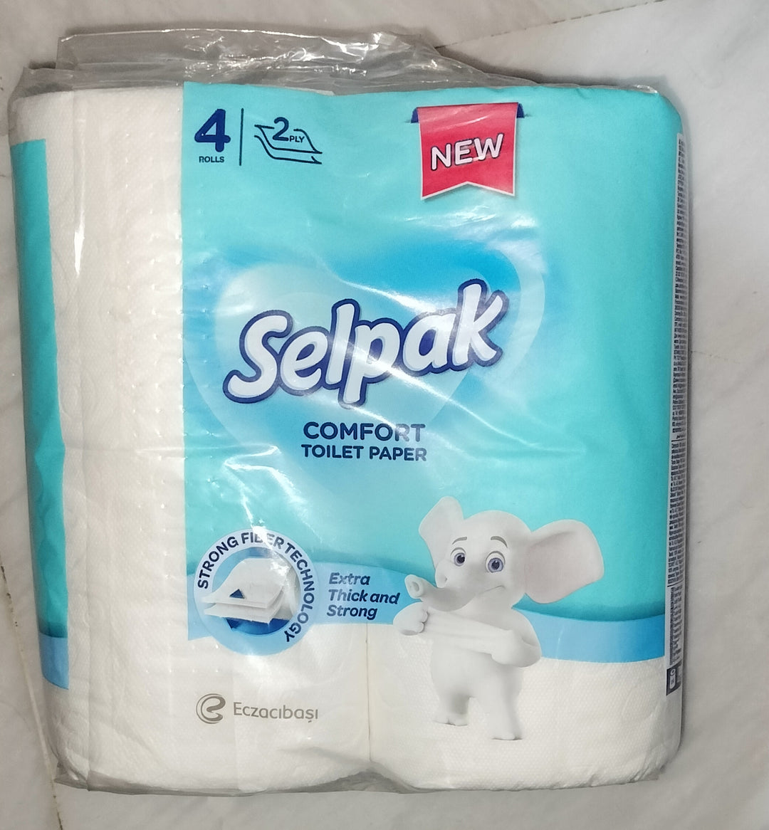 Selpak comfort toilet paper 2ply 4 rolls