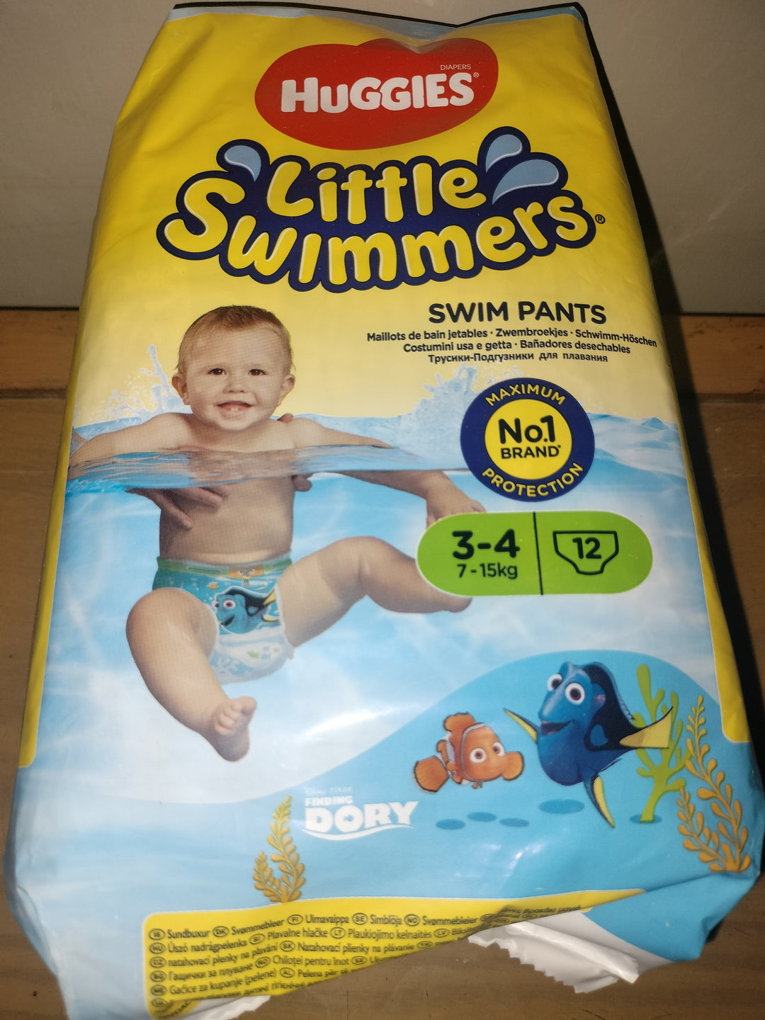 Huggies little swimmers sim pants 3-4 years, 7-15kg, 12 pants