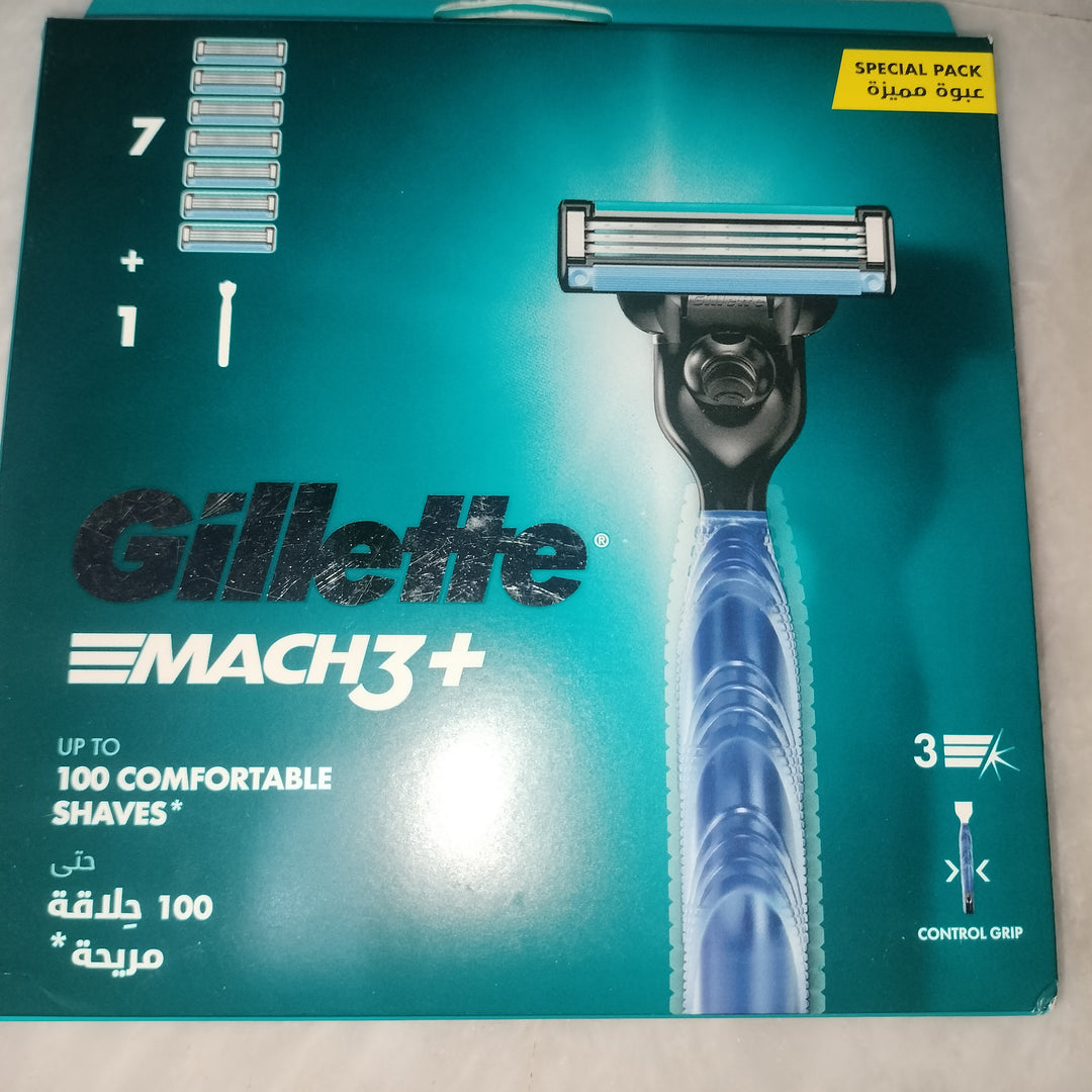 Gillette Mach3+, 1 razor + 7 cartridges