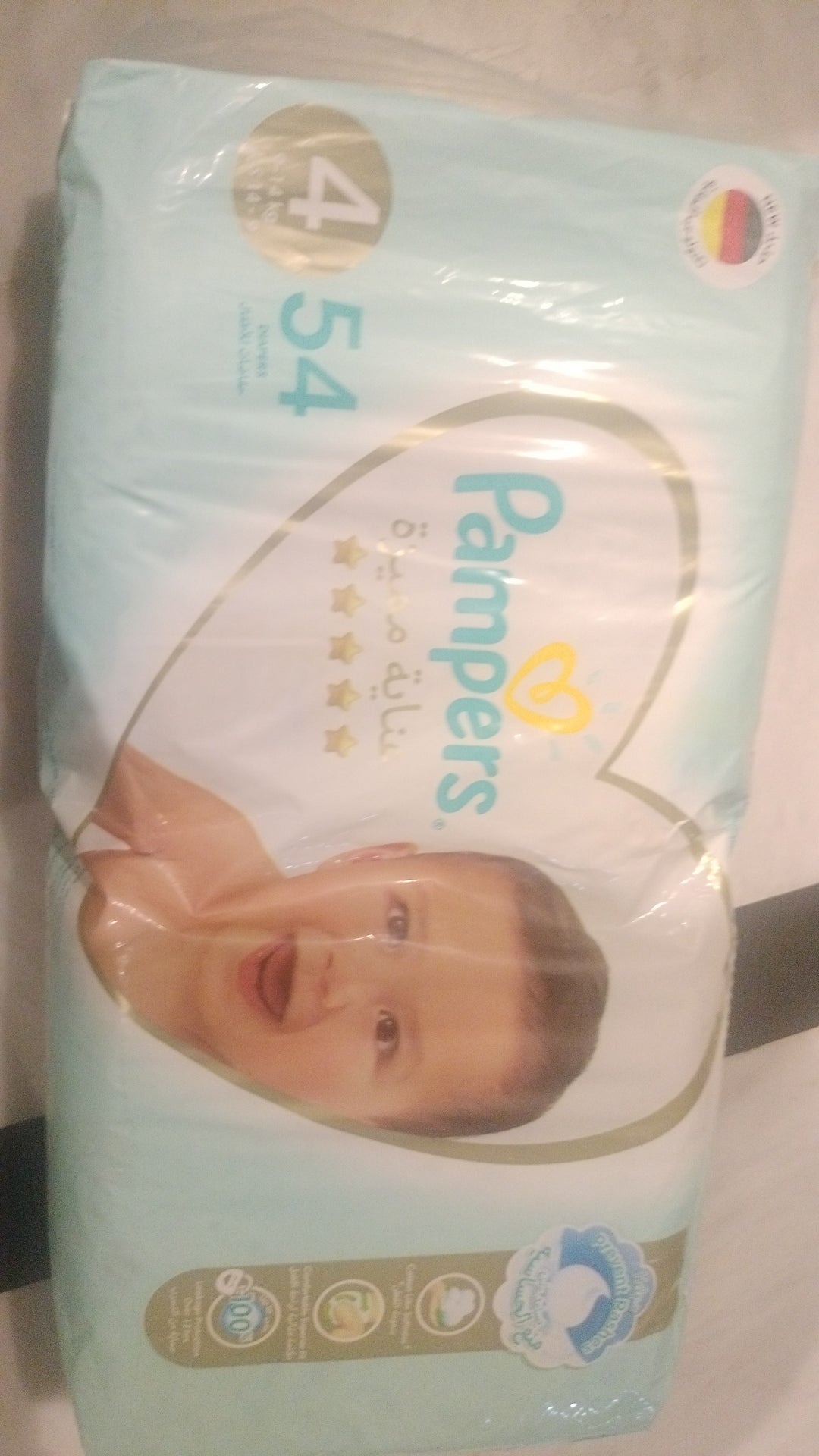 Pampers premium care diaper size 4, 54pcs