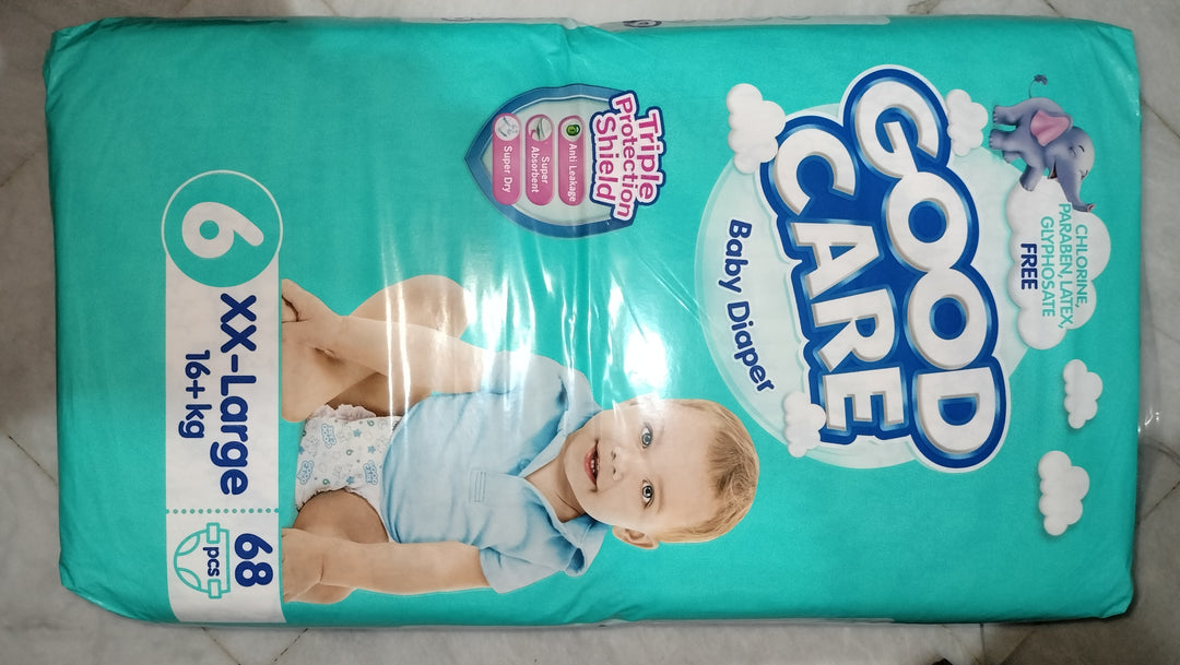 Goodcare Baby Diapers Size 6 - 68 Pcs | Soft & Absorbent | Leak Protection | Baby diapers