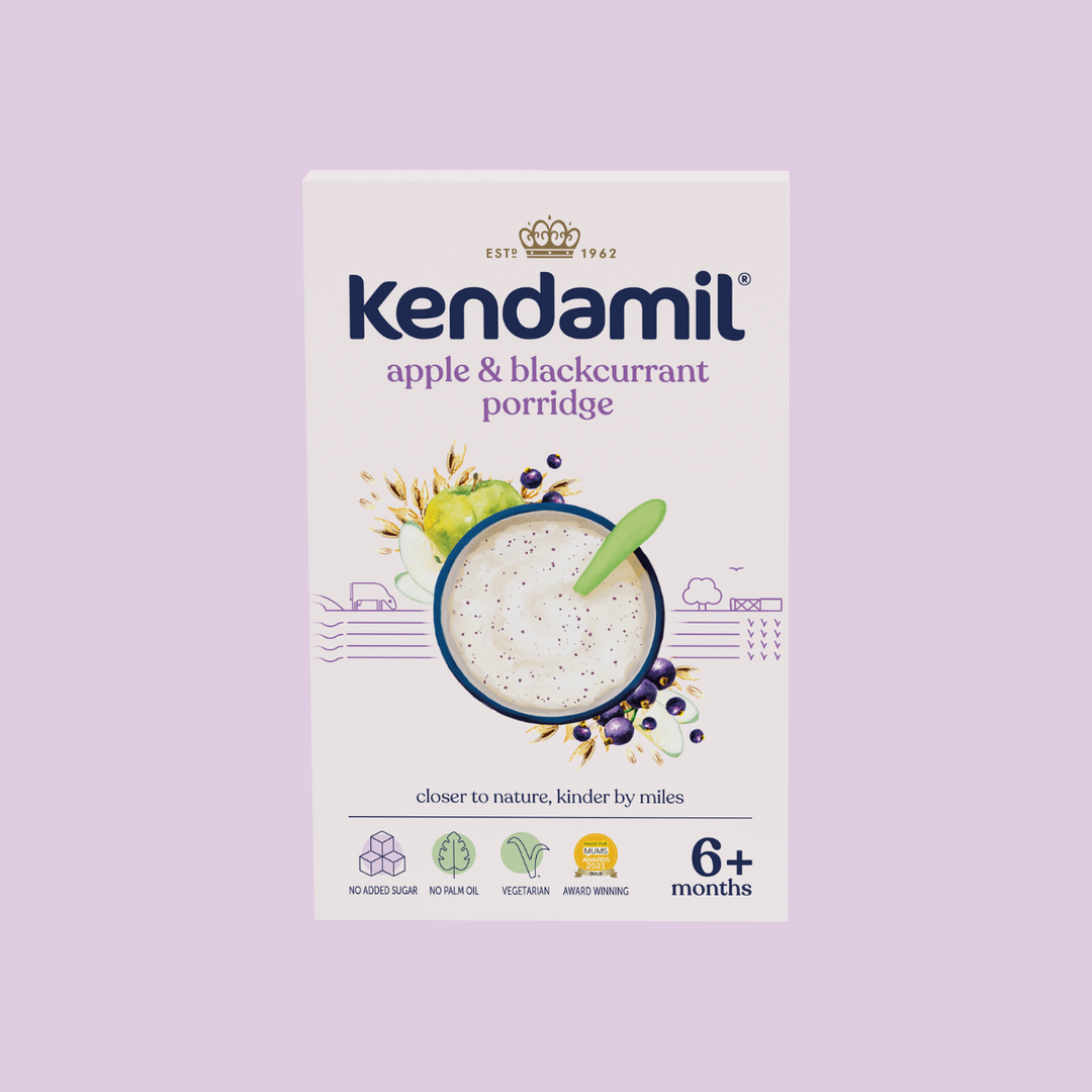 Kendamil apple & blackcurrant porridge 150g 6+ months