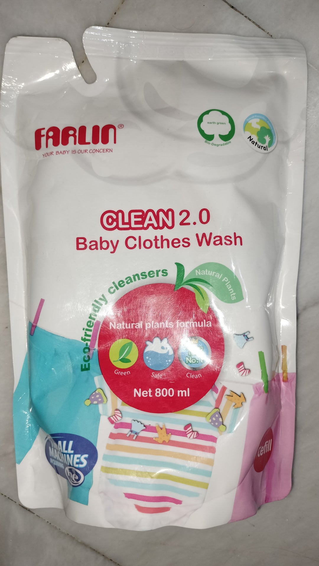 Farlin baby clothing detergent 800ml