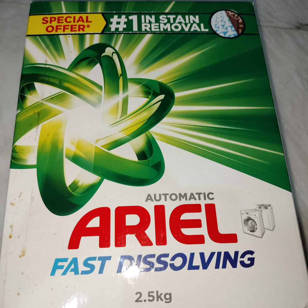 Ariel fast dissolving washing powder automatic transmission 2.5kg