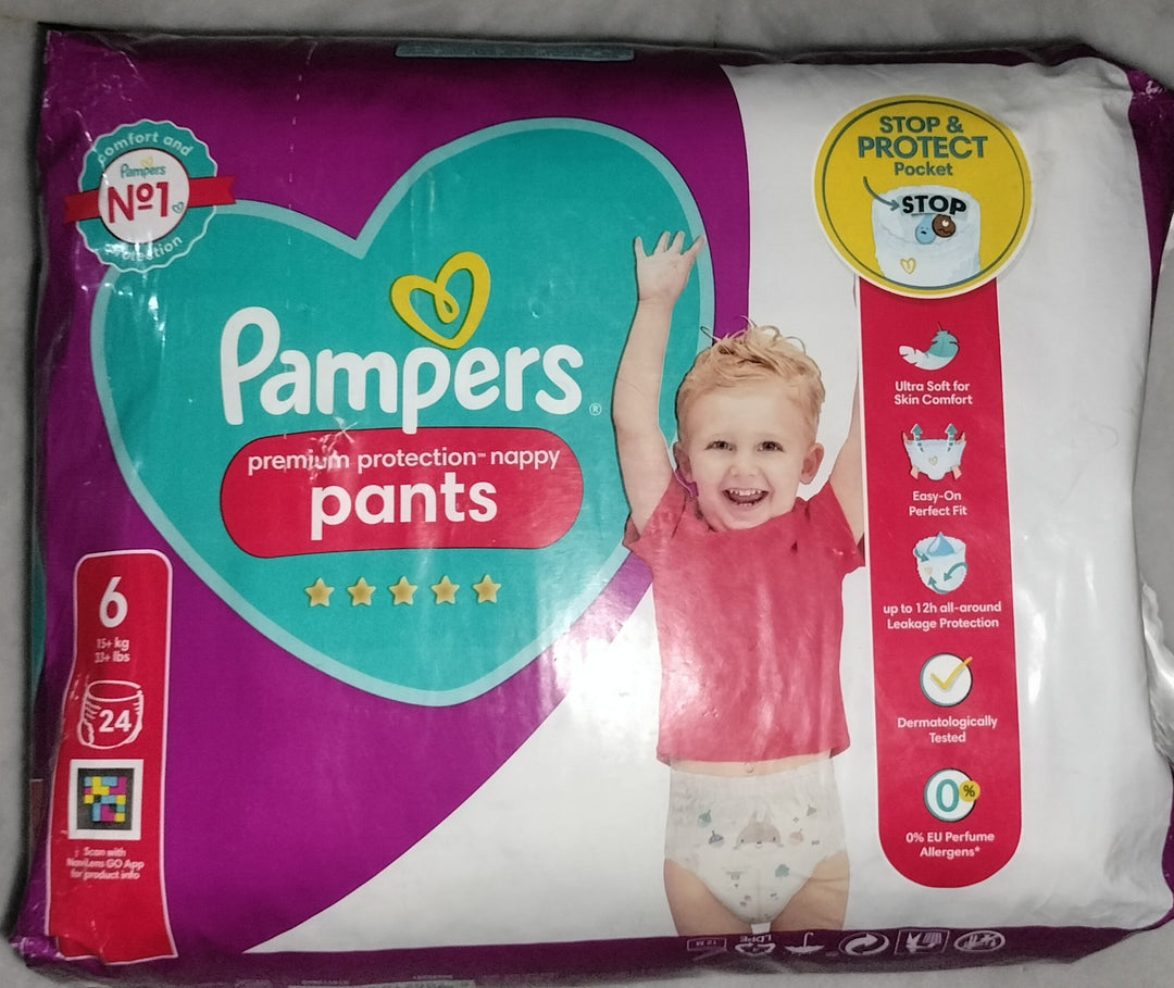 Pampers premium protection Nappy pants size 6, 24pcs