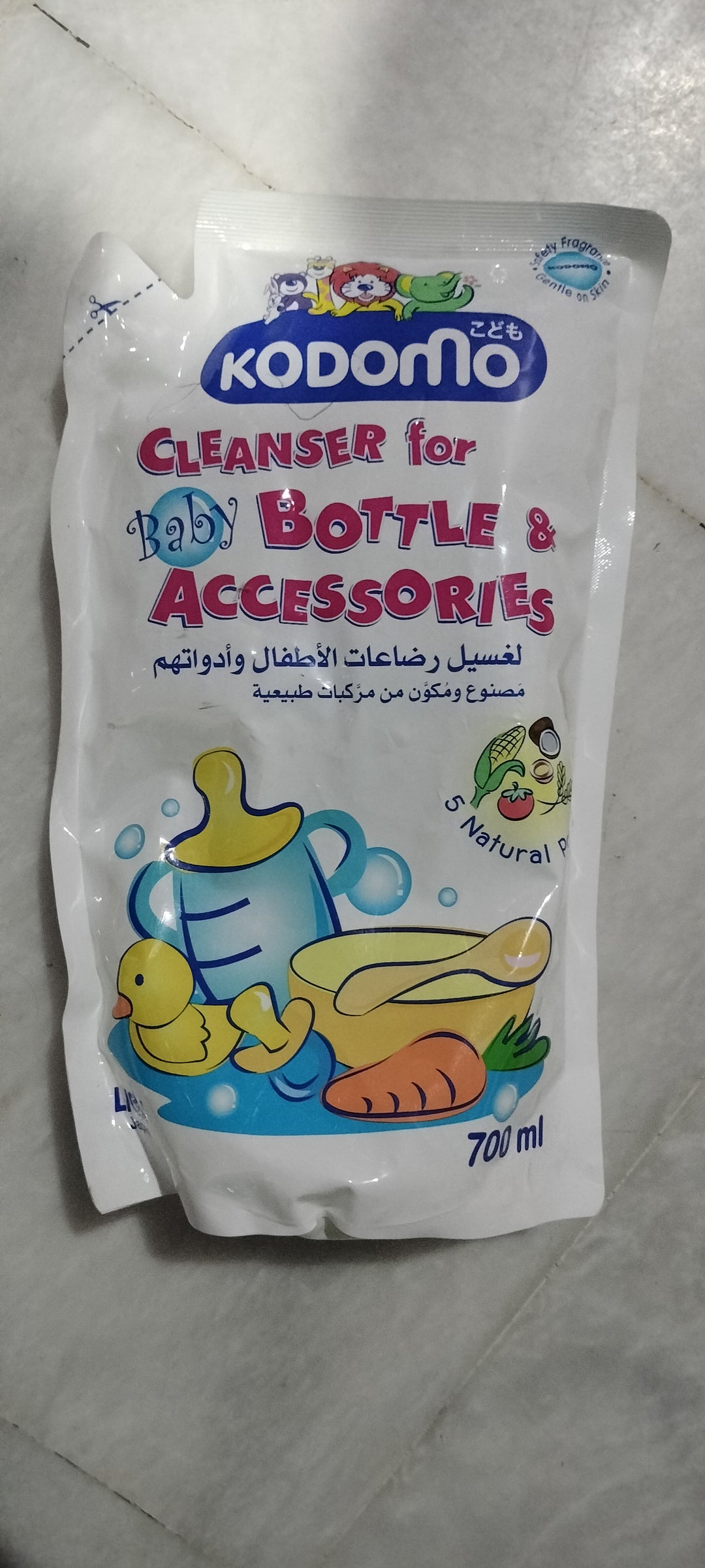 Kodomo cleanser for bottle & accessories 700ml pouch