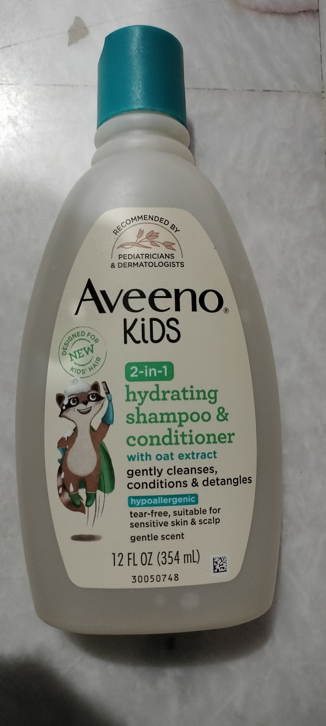 Aveeno kids 2 in 1 hydrating shampoo & conditioner 354ml