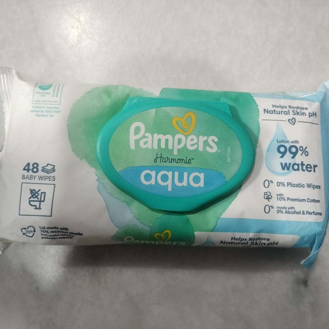 Pampers harmonie aqua wipes 48 sheets