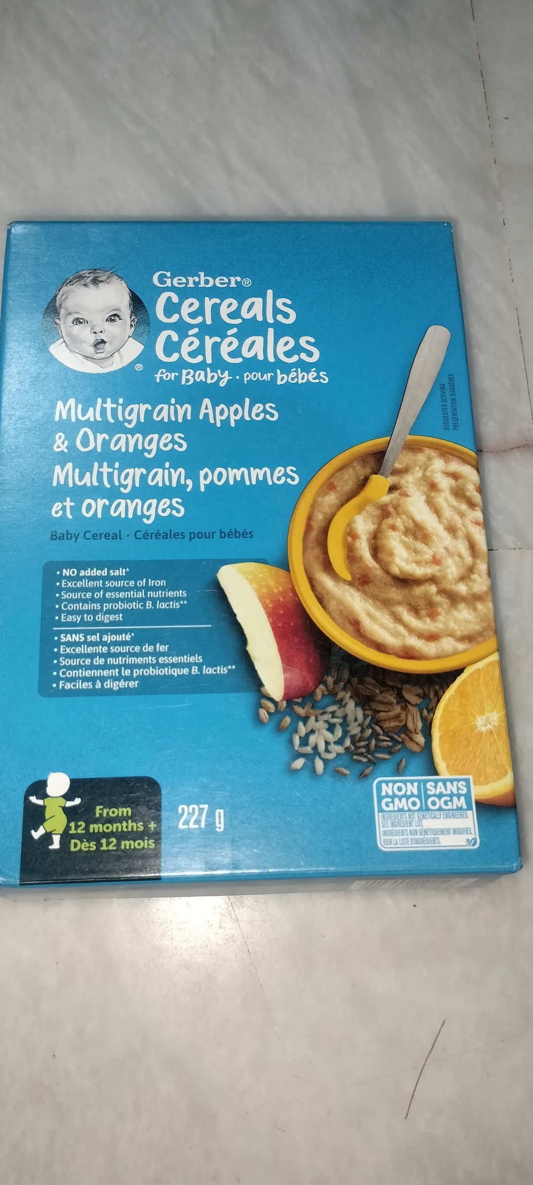 Gerber cereals Multigrain Apples & Oranges 227g