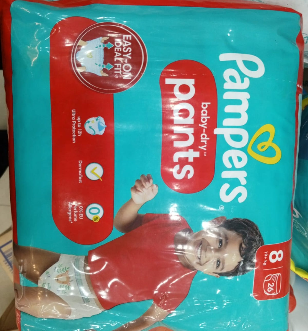 Pampers baby dry pants size 8, 26pcs