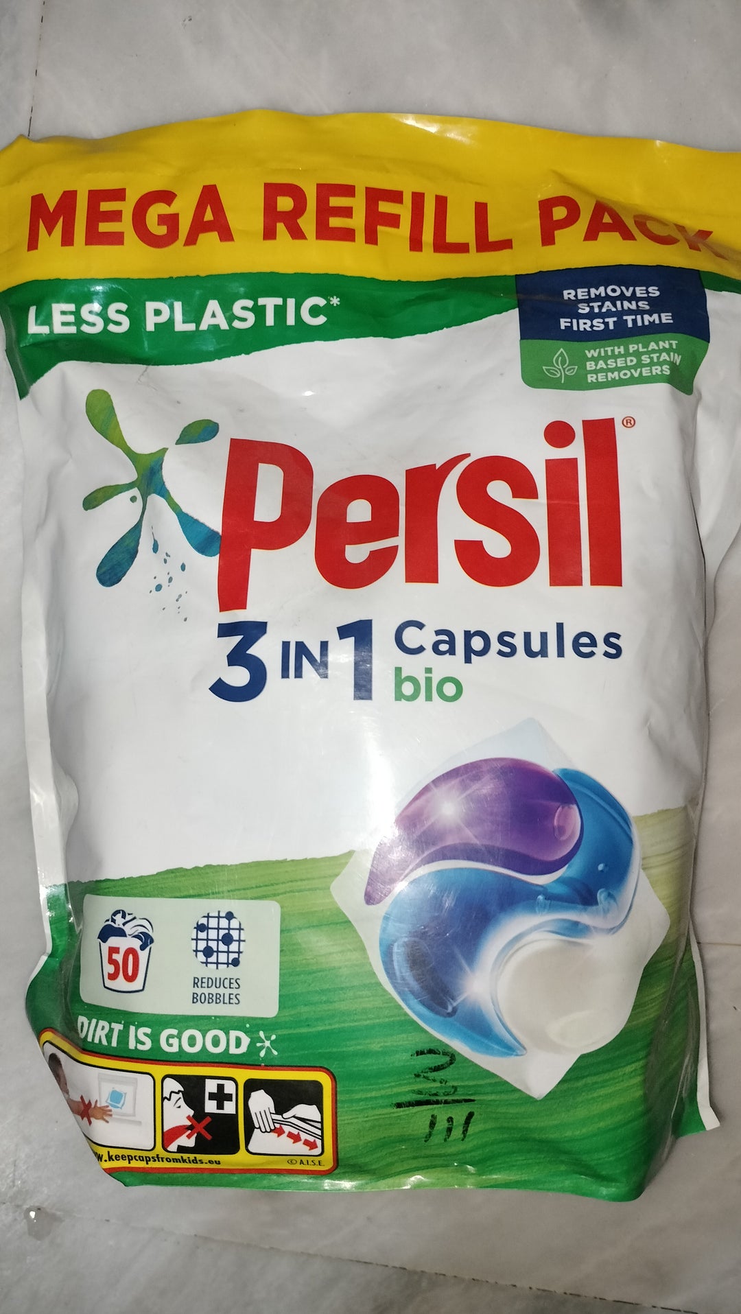 Persil capsules 3 in 1 bio 50washes 1.35kg