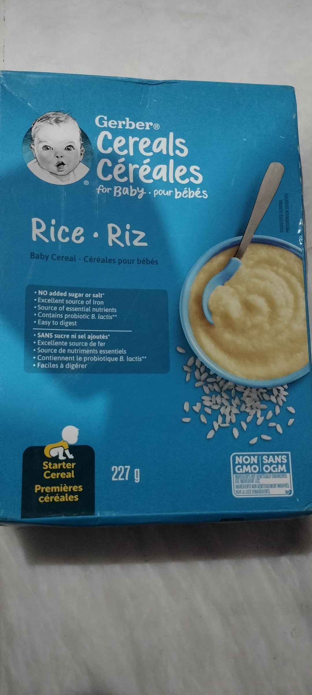 Gerber cereal rice 227g