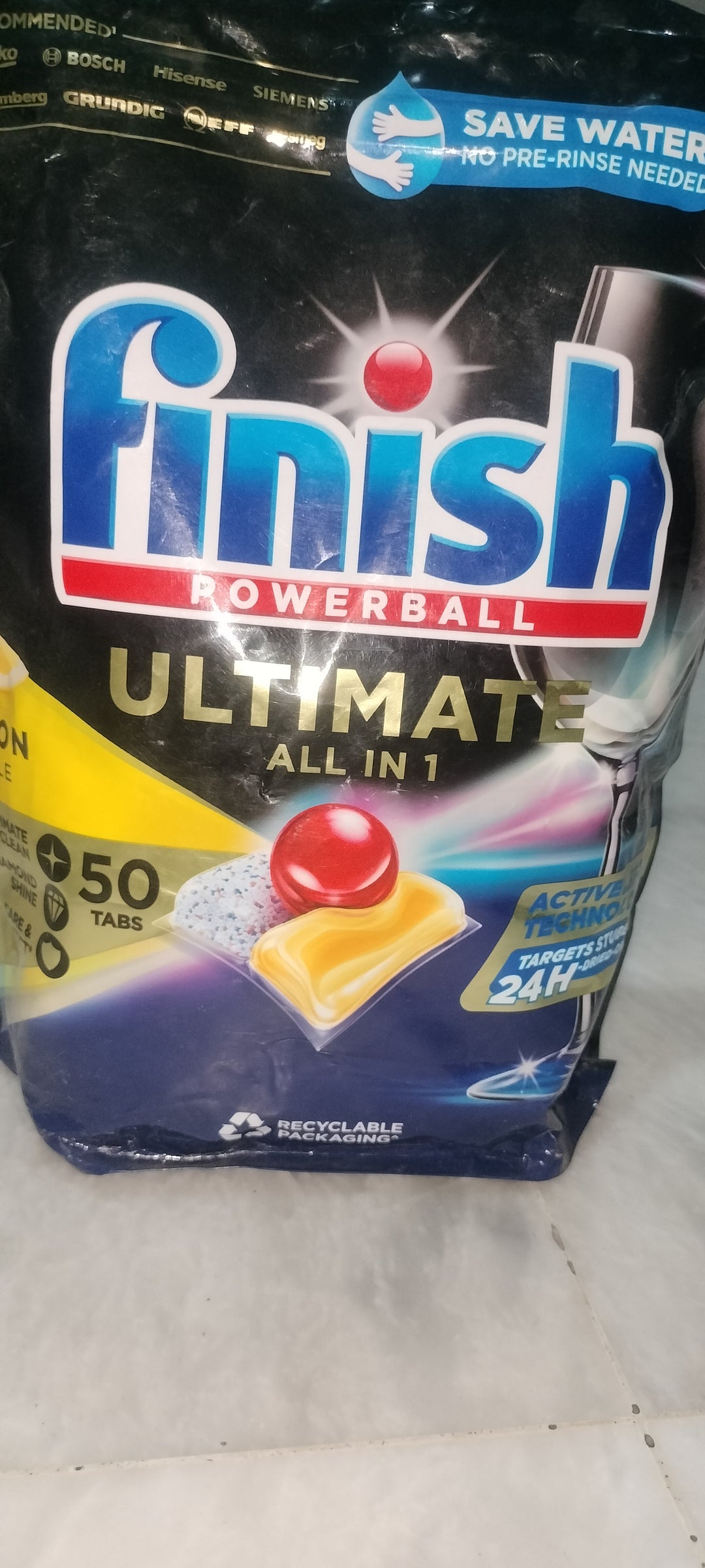 Finish powerball ultimate all in 1 , lemon sparkle 50tabs