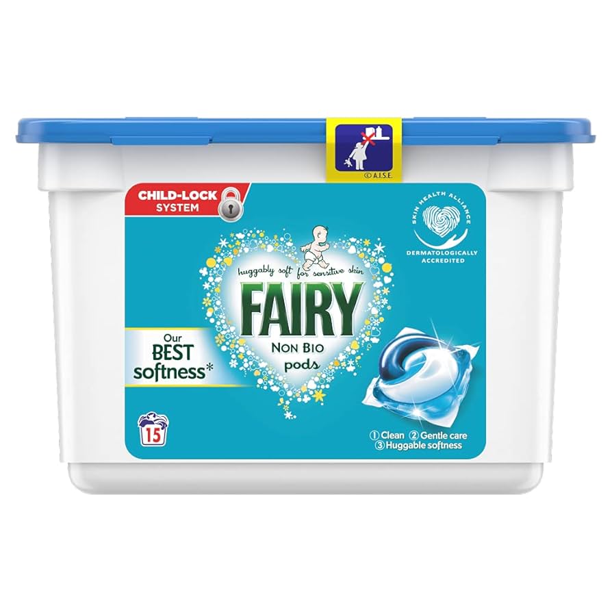 Fairy washing pods non bio 15 washes 361.5g