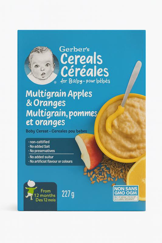 Gerber cereals Multigrain Apples & Oranges 227g