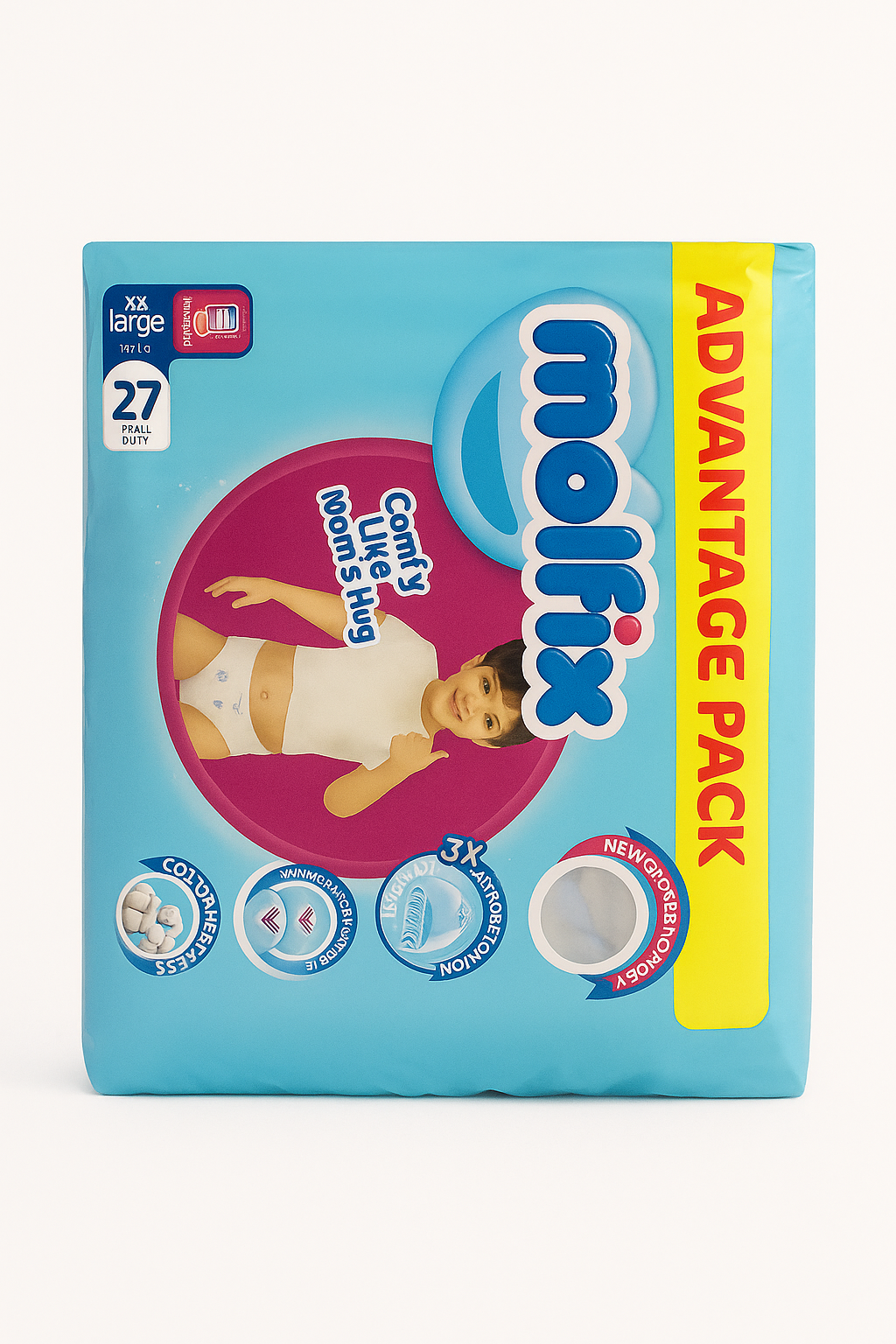 Molfix pants size 7 , 27pcs