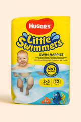 Huggies little swimmers swim nappies 2-3years, 3-8kg, 12 pcs