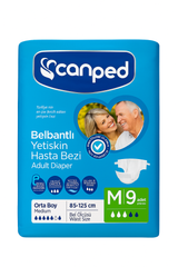 Canped adult diaper medium size 9 pcs