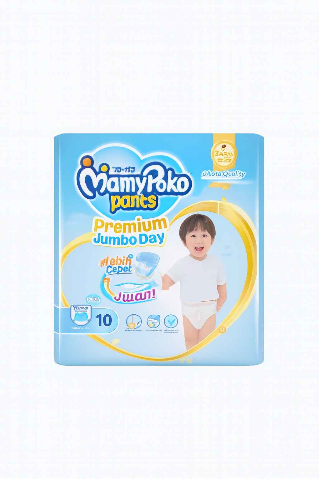 Mamypoko Premium Pants XXL Boys 10pcs (15-25kg) Leak Guard, Soft Fit