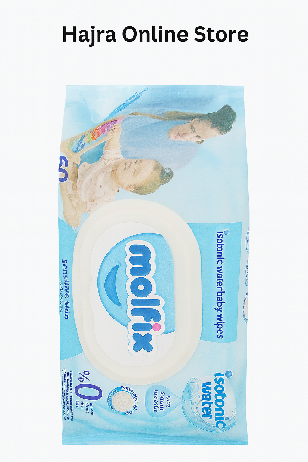 Molfix baby wipes sensitive skin no alcoholic 60 sheets