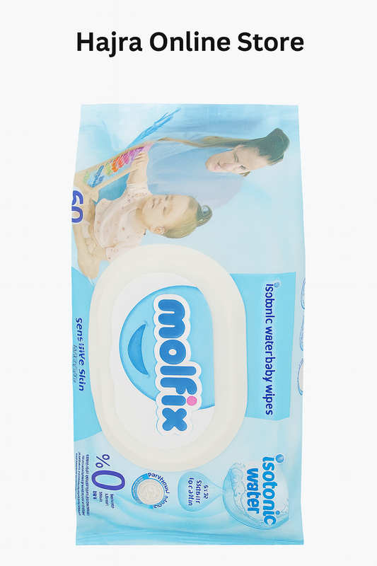 Molfix baby wipes sensitive skin no alcoholic 60 sheets