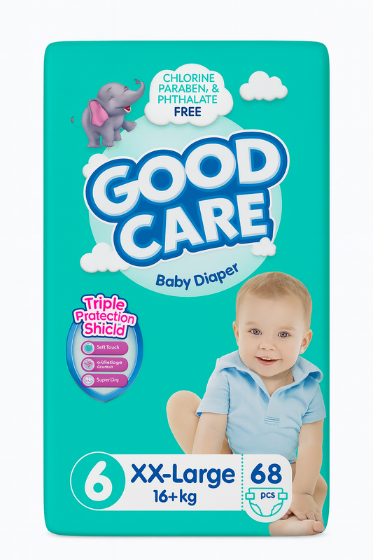 Goodcare Baby Diapers Size 6 - 68 Pcs | Soft & Absorbent | Leak Protection | Baby diapers