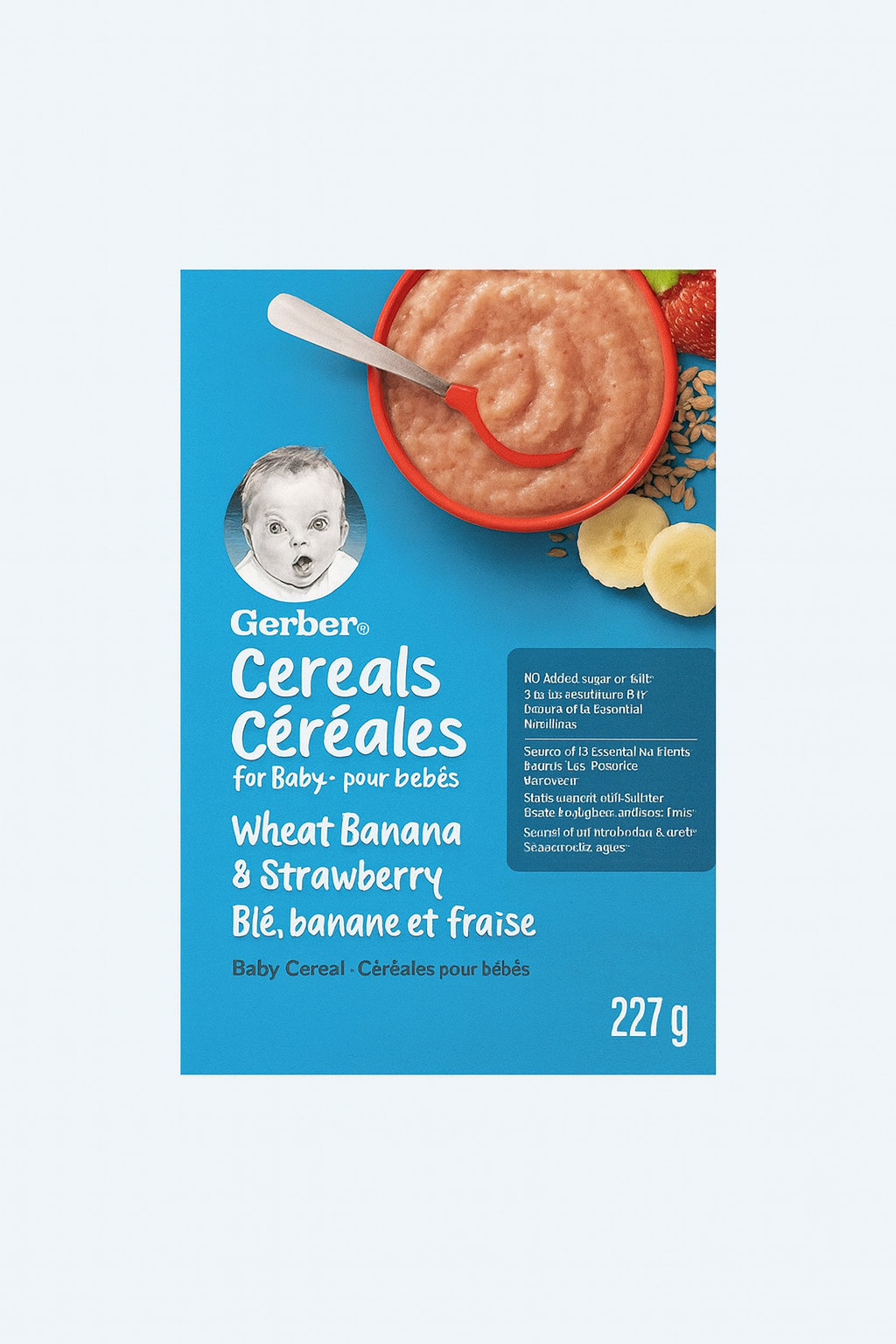 Gerber cereals Wheat banana & Strawberry 227g