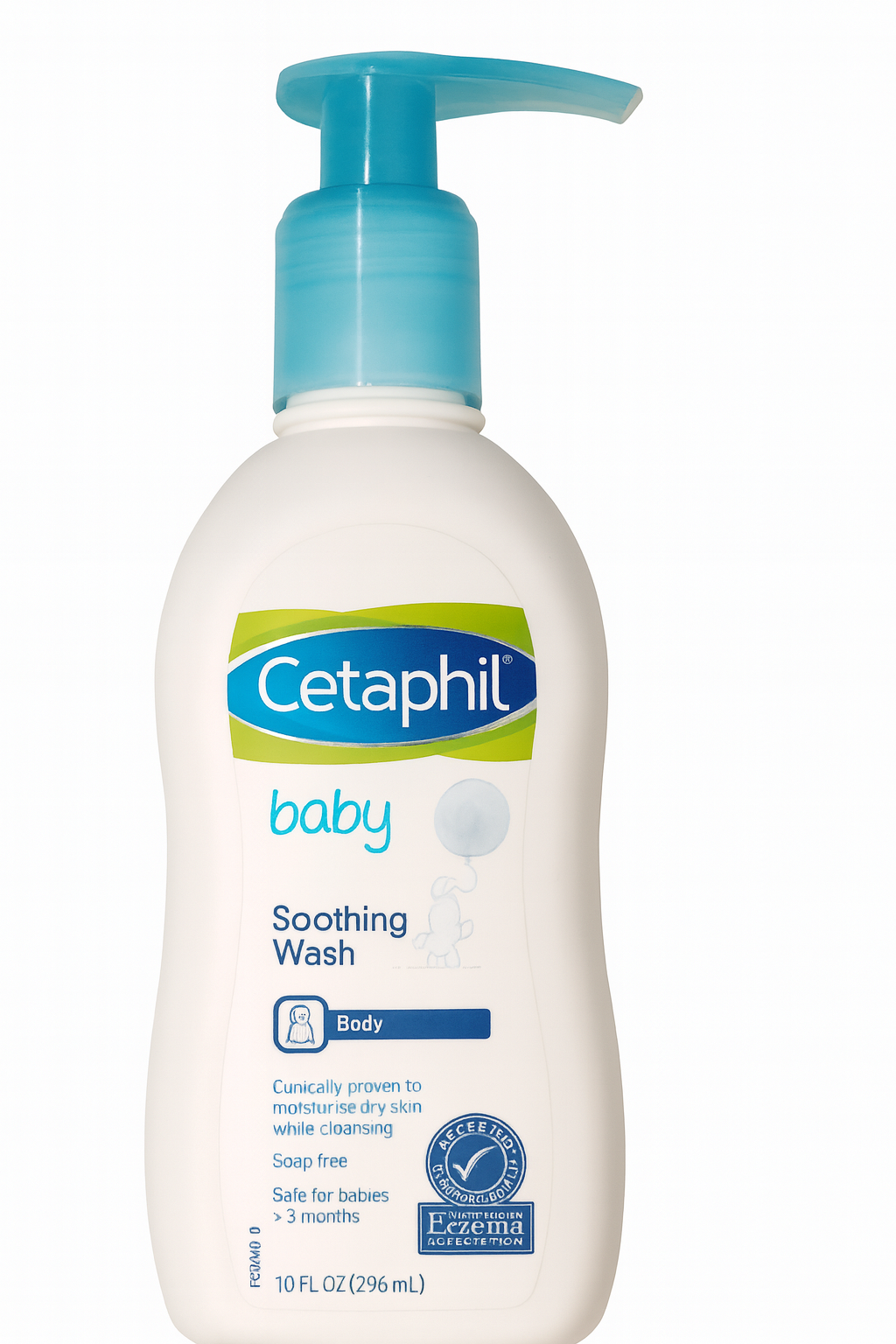 Cetaphil baby smoothing wash body soap free 296ml