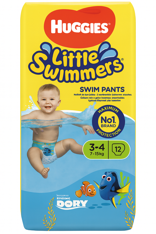 Huggies little swimmers sim pants 3-4 years, 7-15kg, 12 pants