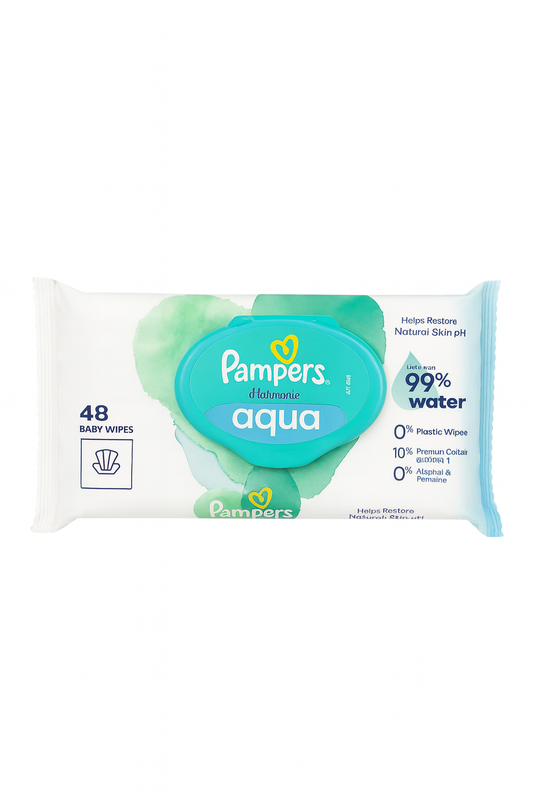 Pampers harmonie aqua wipes 48 sheets