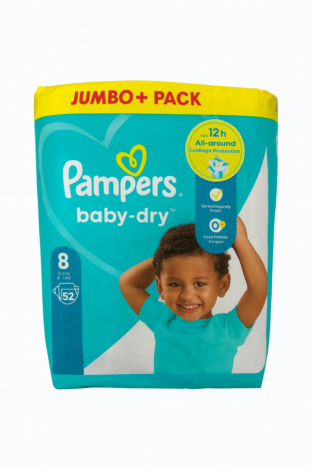 Pampers baby dry diaper size 8, 52pcs