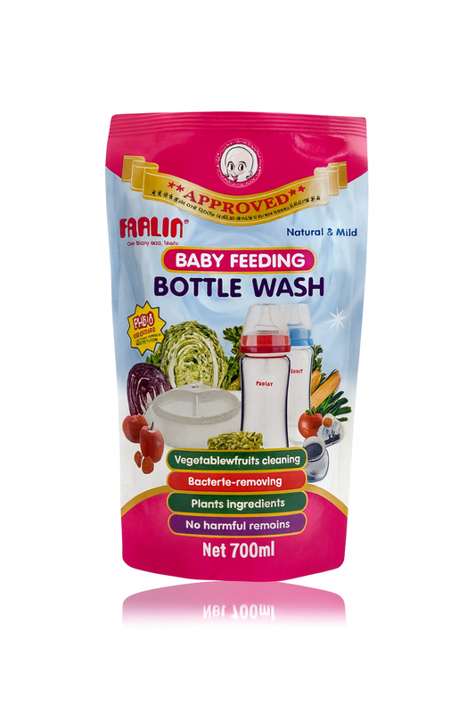 Farlin Baby Feeding Bottle Wash Pouch 700ml - Safe & Gentle Cleanser for Baby Bottles & Accessories
