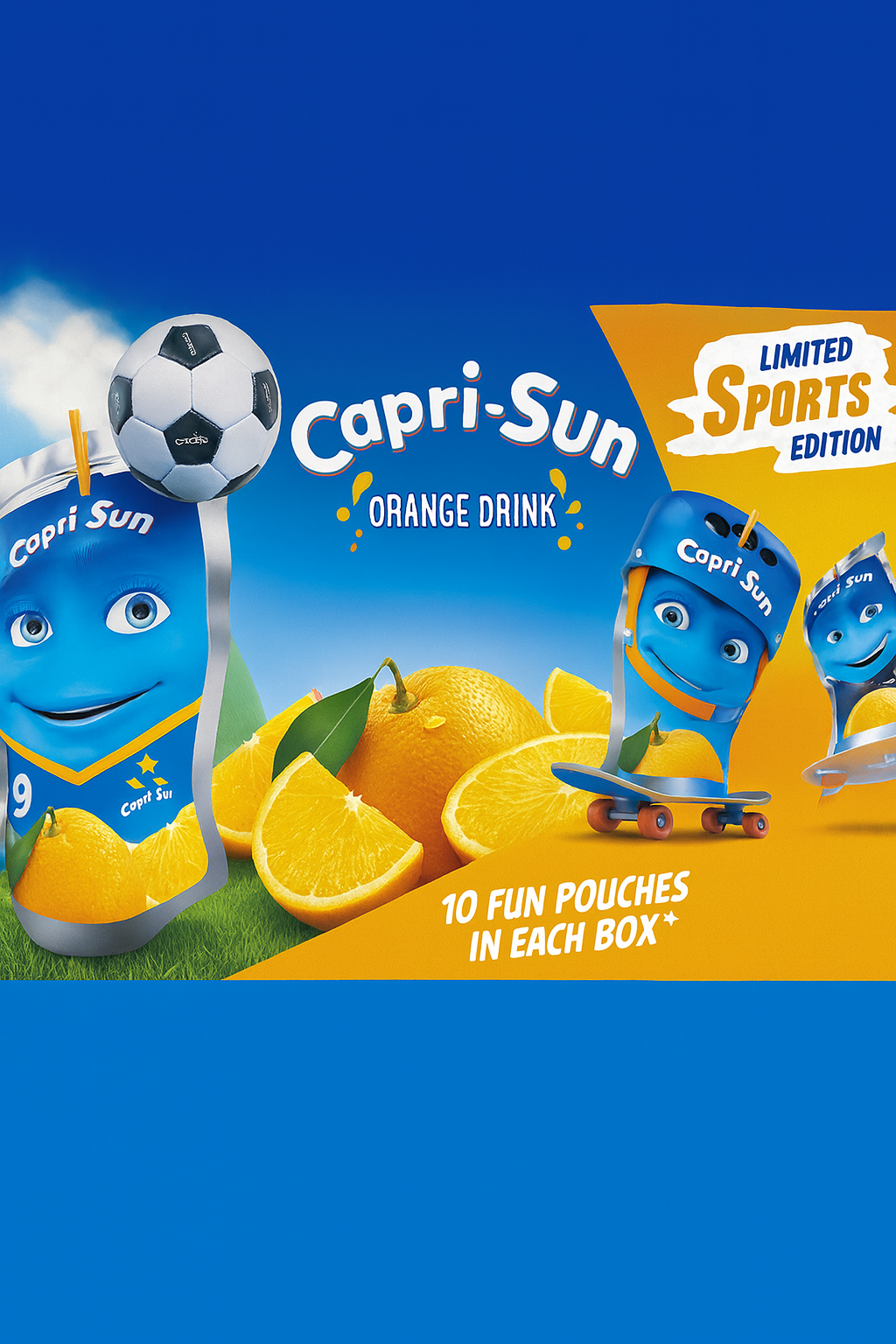 Capri sun orange juice limited edition 10 x 200ml