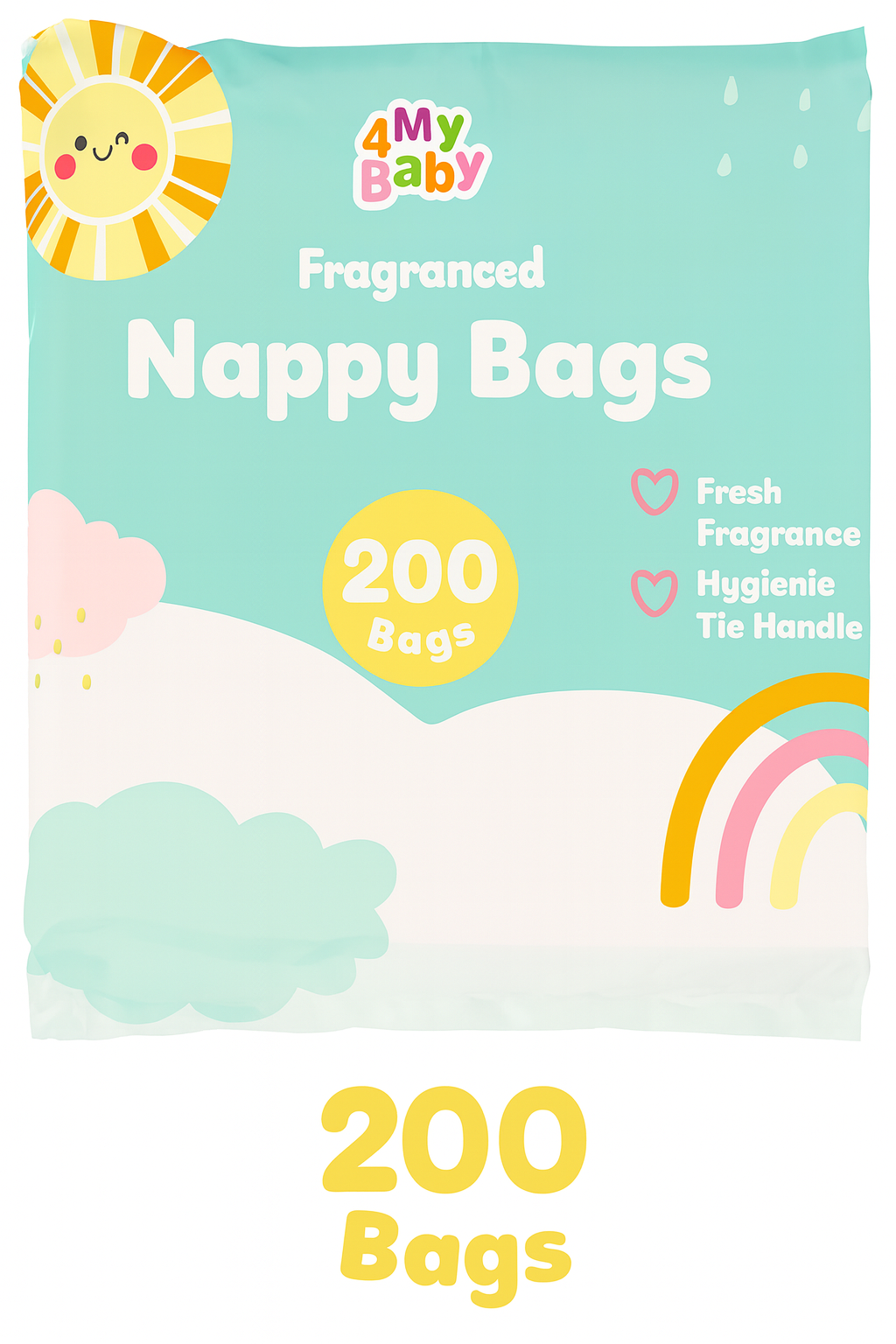 Nappy bags fragranced 4mybaby 200bags