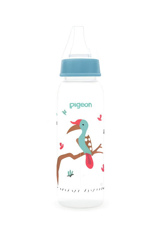 Pigeon Flexible Feeder Clear Rpp 240 Ml Blue