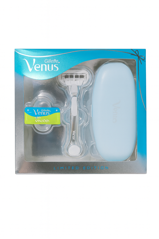 Gillette Venus extra smooth platinum 1 razor 1 cartridge 1 travel case limited edition