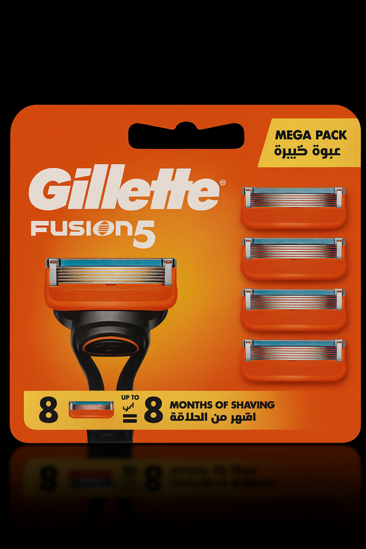Gillette Razor fusion5, 8 blades carts