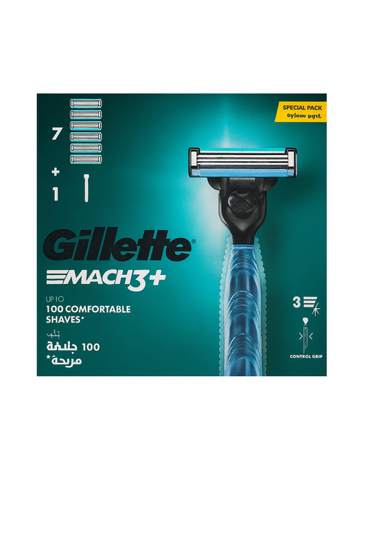 Gillette Mach3+, 1 razor + 7 cartridges