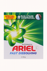 Ariel fast dissolving washing powder automatic transmission 2.5kg
