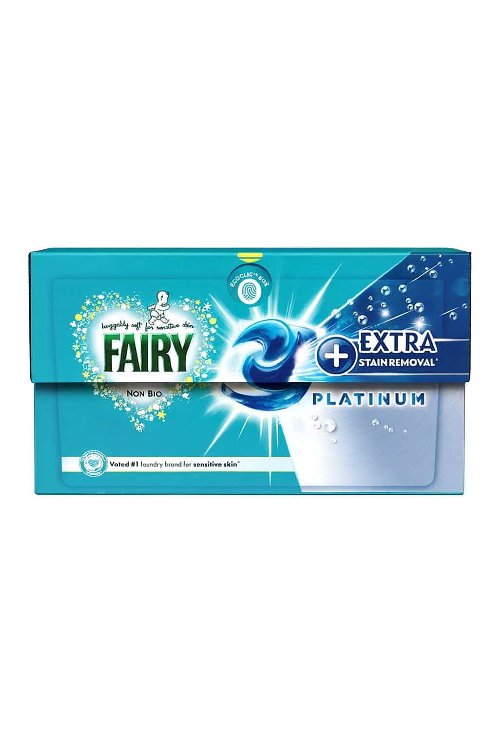 Fairy washing pods non bio platinum 18 washes extra stain remover