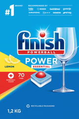 Finish powerball power essential dishwasher 70 tabs lemon