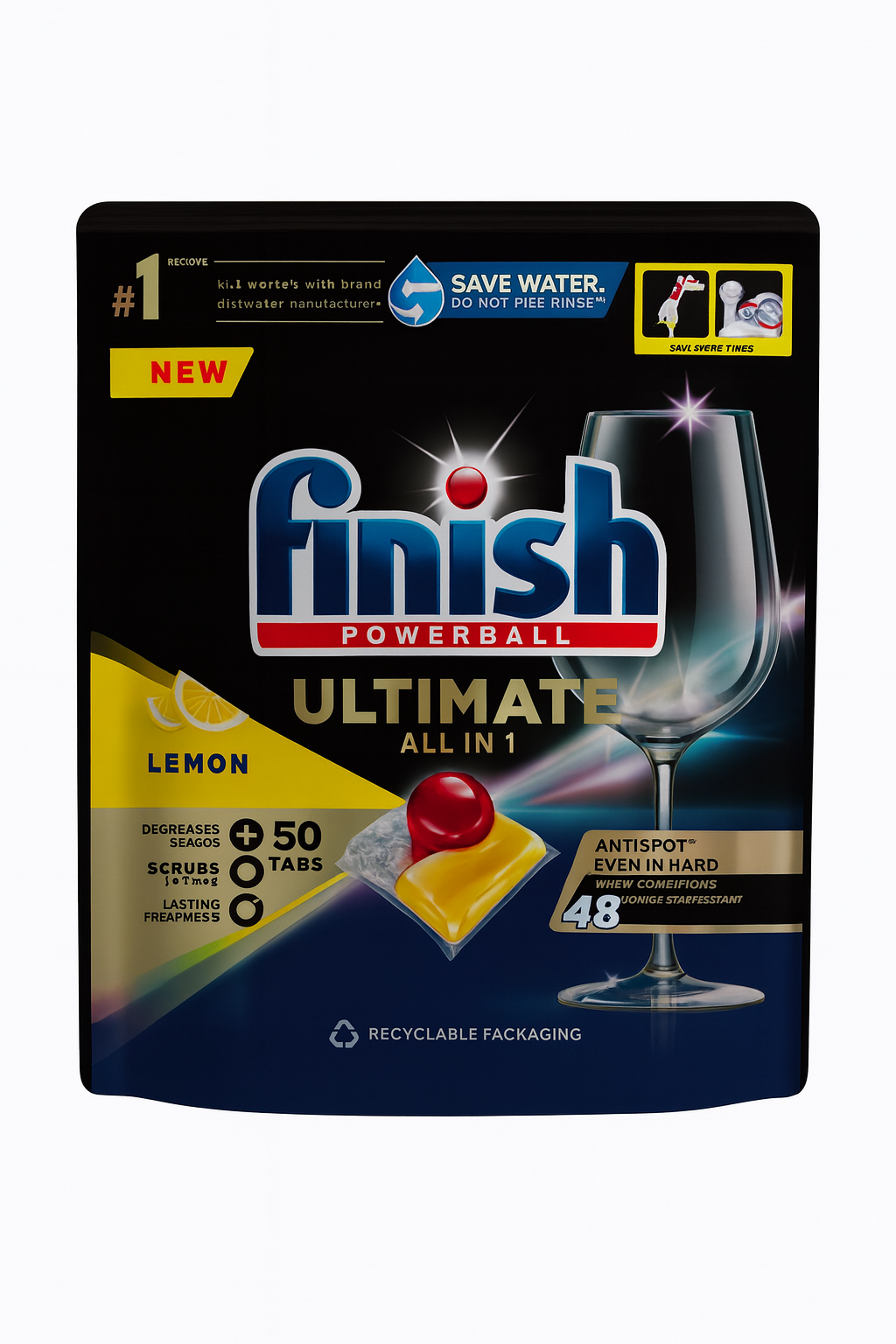 Finish powerball ultimate all in 1 , lemon sparkle 50tabs