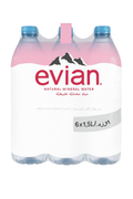 Evian water 1.5 litr (pack of 6)