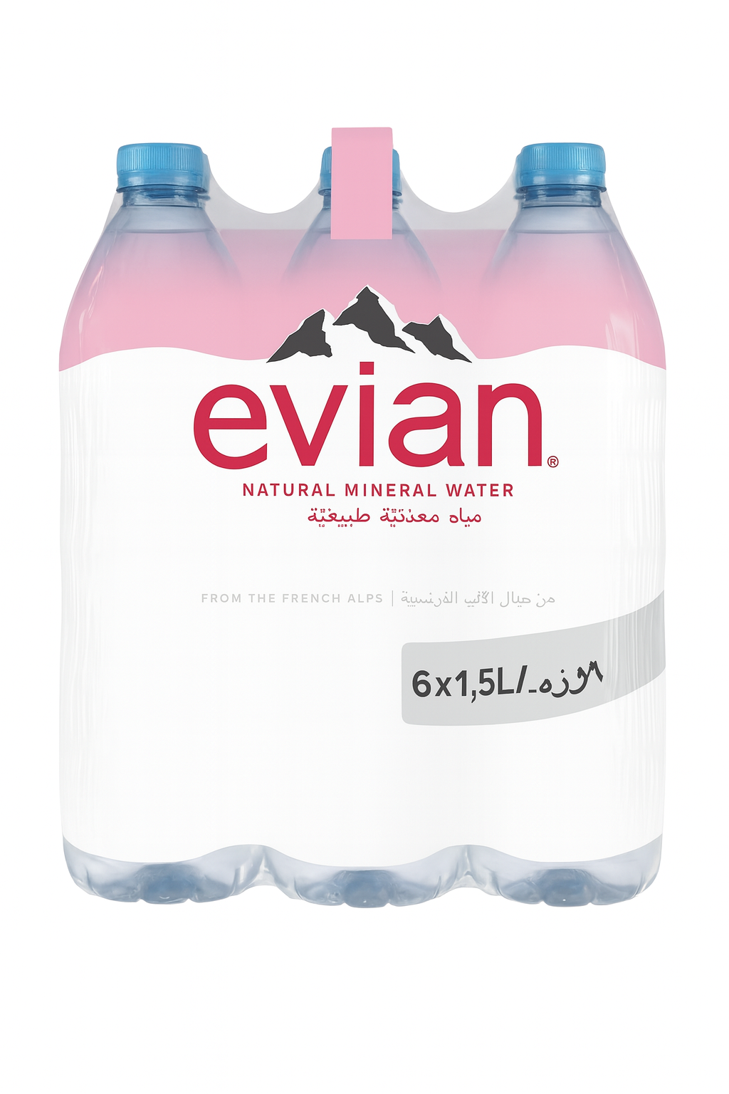 Evian water 1.5 litr (pack of 6)