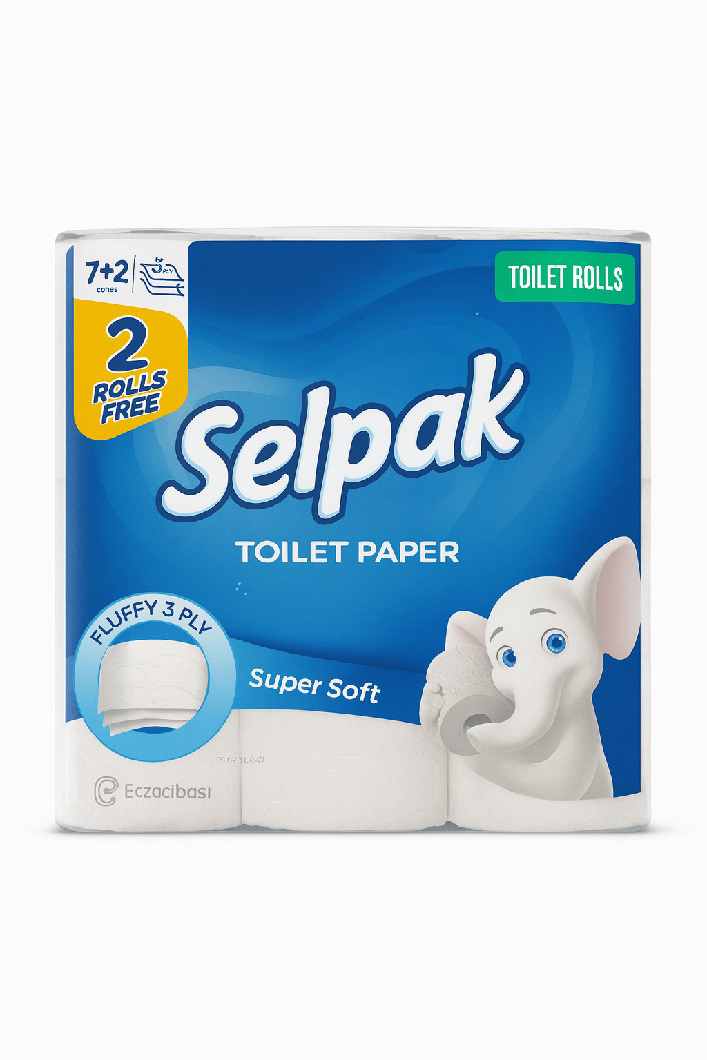Selpak toilet paper roll 3ply 7+2rolls