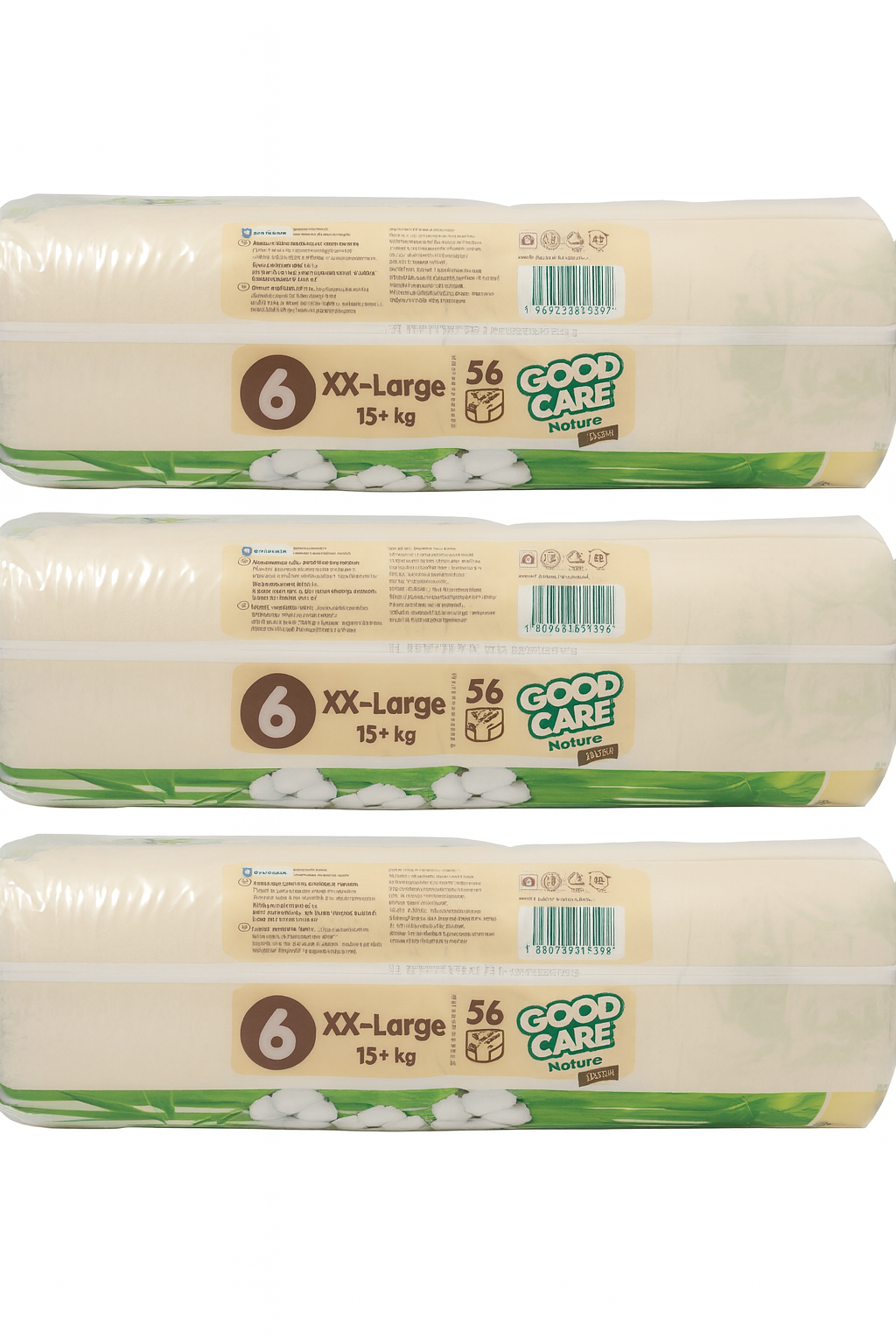 Goodcare Natural Pants Size 6 (Pack of 3) - Comfortable, Absorbent Pants for All-Day Protection