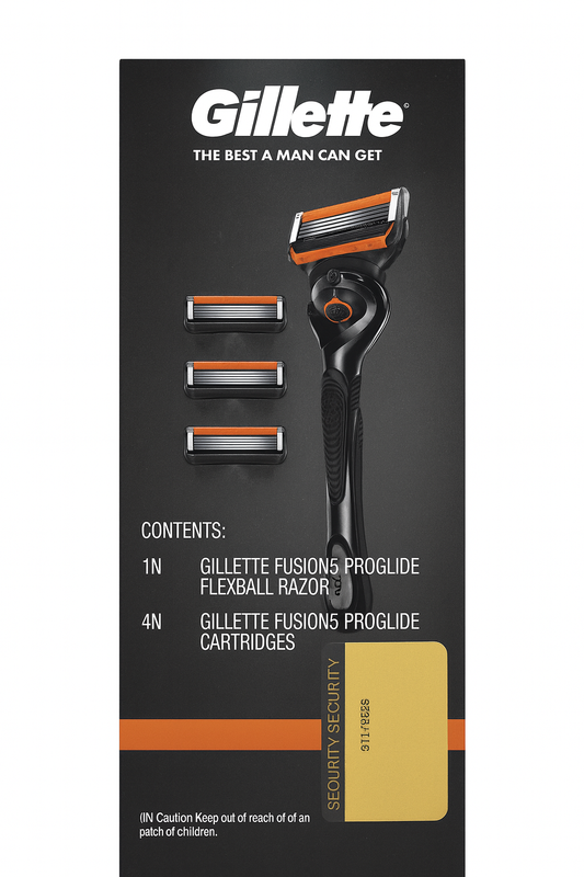 Gillette fusion 5 Proglide, 1 razor 4 cartridges